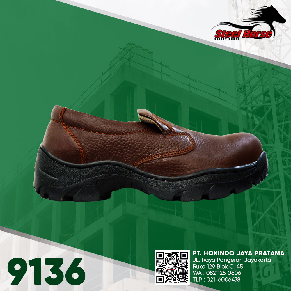 9136 - Sepatu Safety Slip On