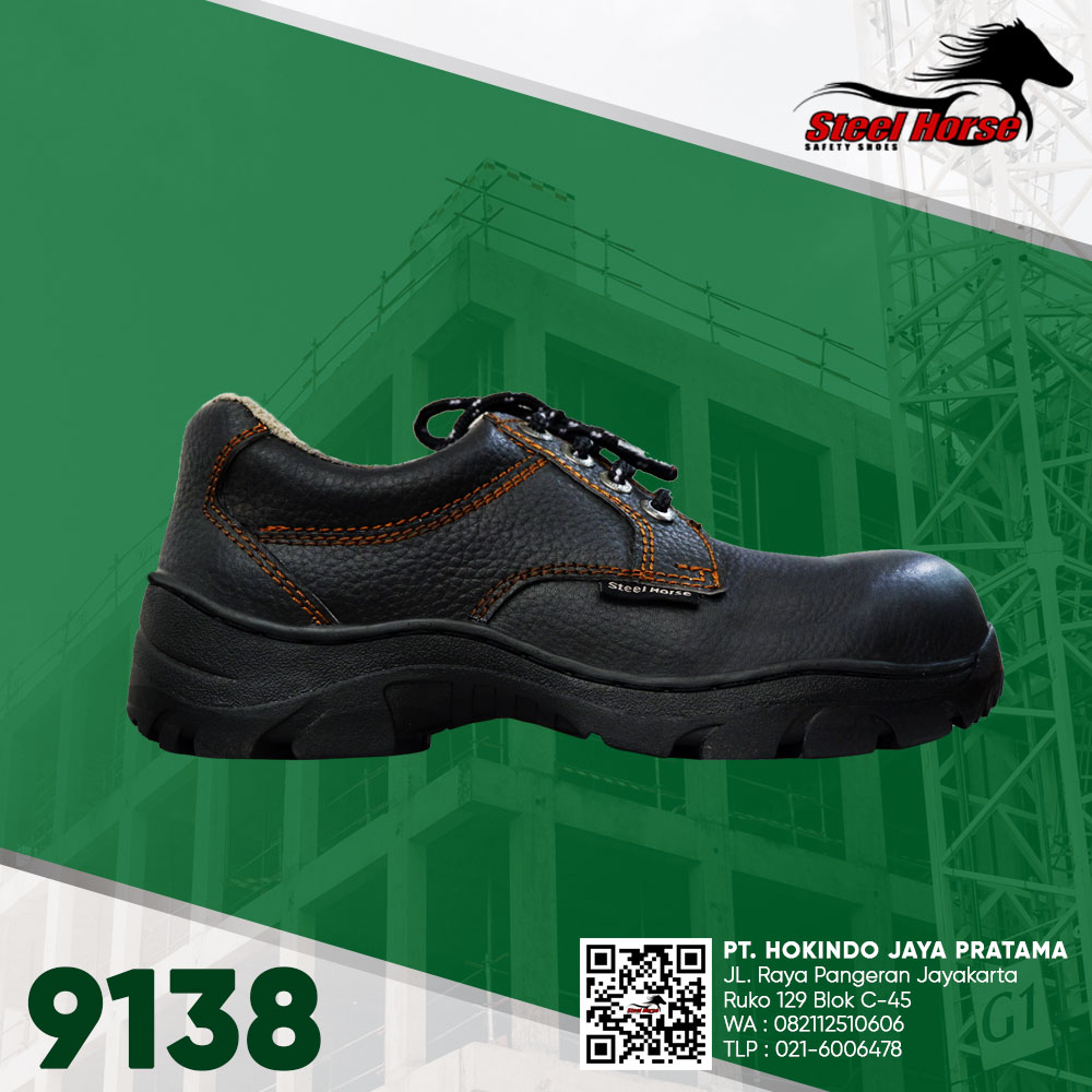 9138 - Sepatu Safety Low Cut Midsole Plat Baja